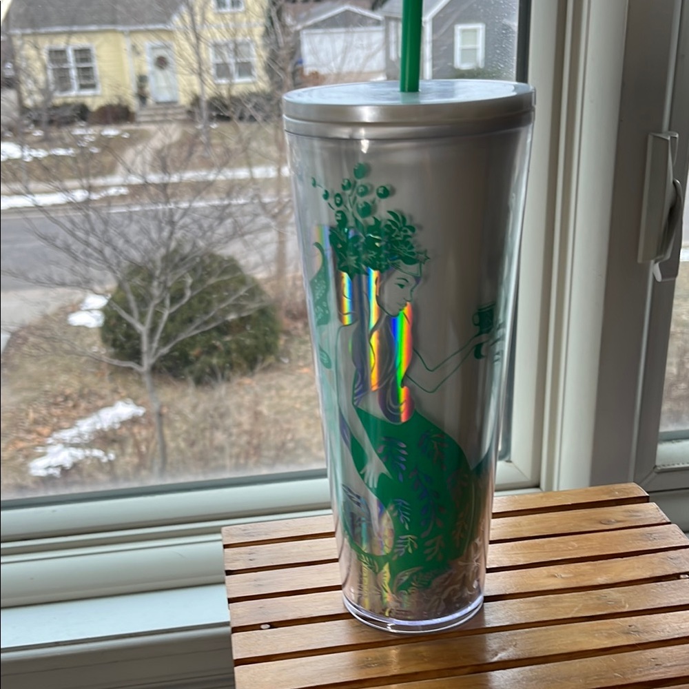 Starbucks Iridescent Mermaid Green‎ Tumbler